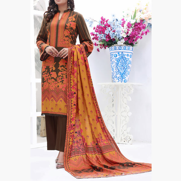 Jhalak Linen Printed Unstitched 3Pcs Suit - 7, Women, 3Pcs Shalwar Suit, VS Textiles, Chase Value