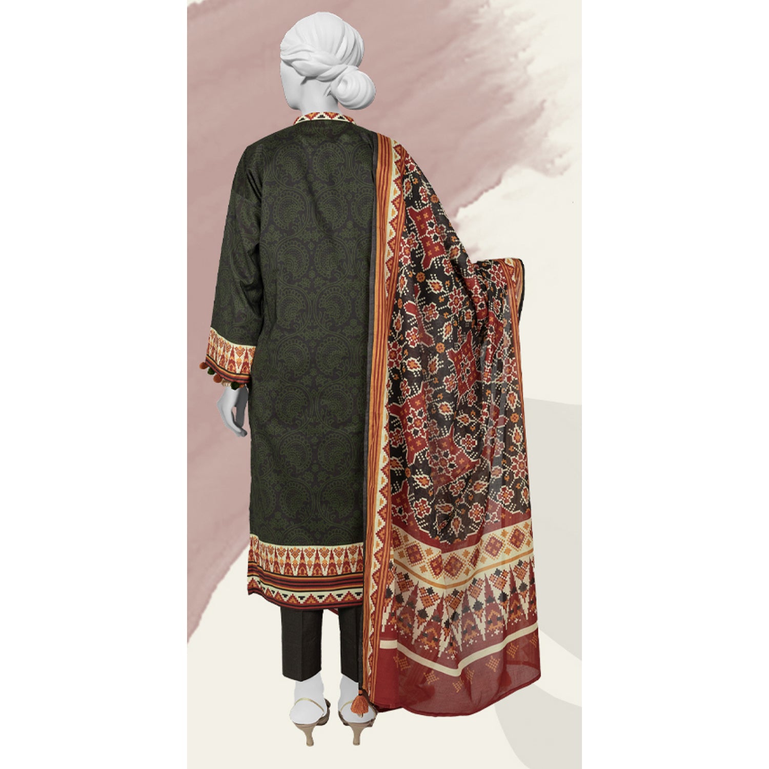 Panjnad Norah Lawn By J. Digital Printed Unstitched 3 Pcs Suit - 241202, Women, 3Pcs Shalwar Suit, Junaid Jamshed, Chase Value