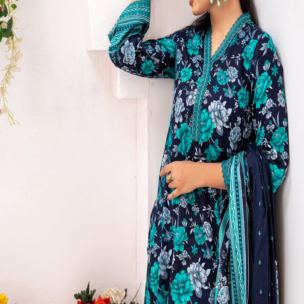 VS Daman Cambric Unstitched 3pcs Suit - 604-A, Women, 3Pcs Shalwar Suit, VS Textile, Chase Value