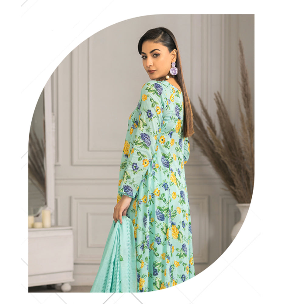 Zohra Classic By Motifz Lawn Digital Printed Unstitched Suit 3-Pcs - 7, Women, 3Pcs Shalwar Suit, Motifz, Chase Value