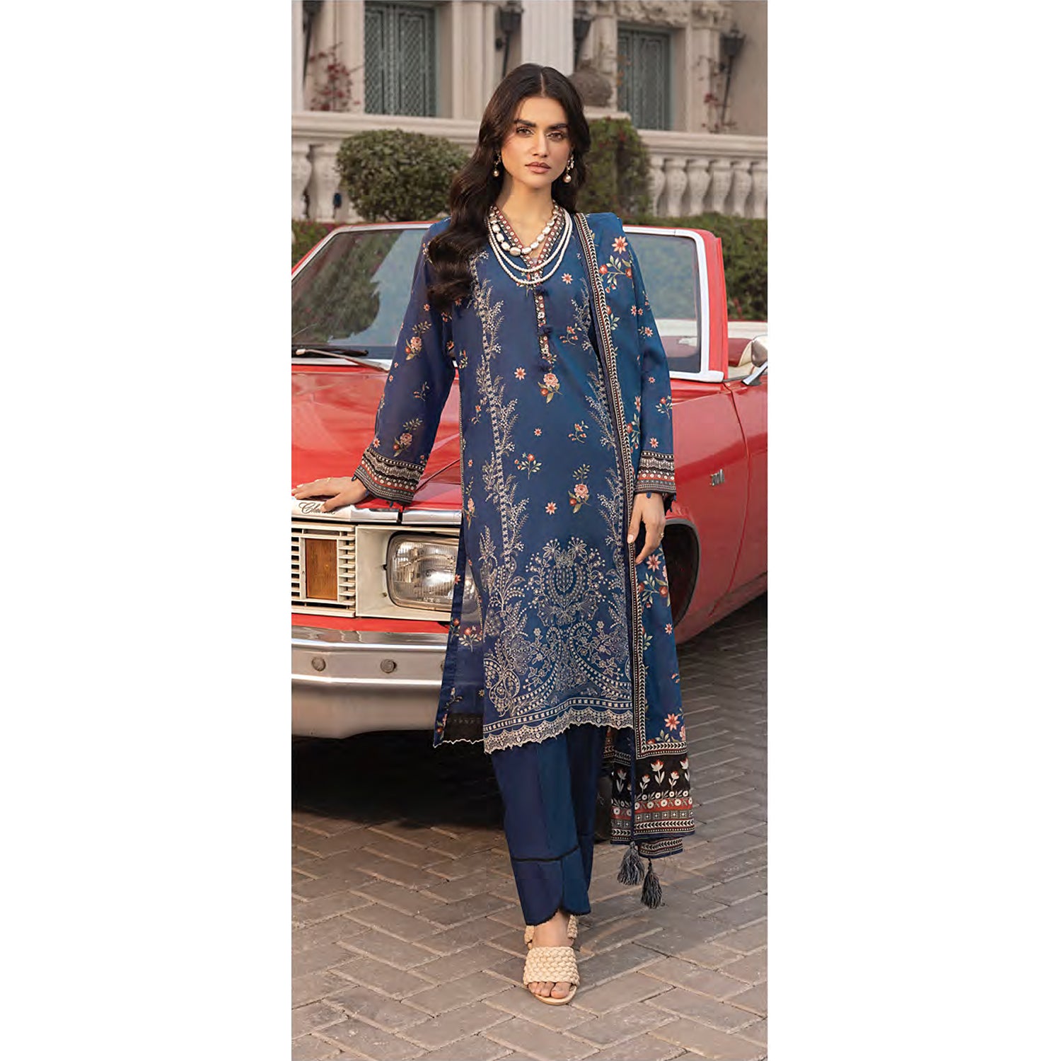 Komal By LSM Textiles Lawn Printed Unstitched 3Pcs Suit - LG-MM-0262, Women, 3Pcs Shalwar Suit, LSM Textiles, Chase Value