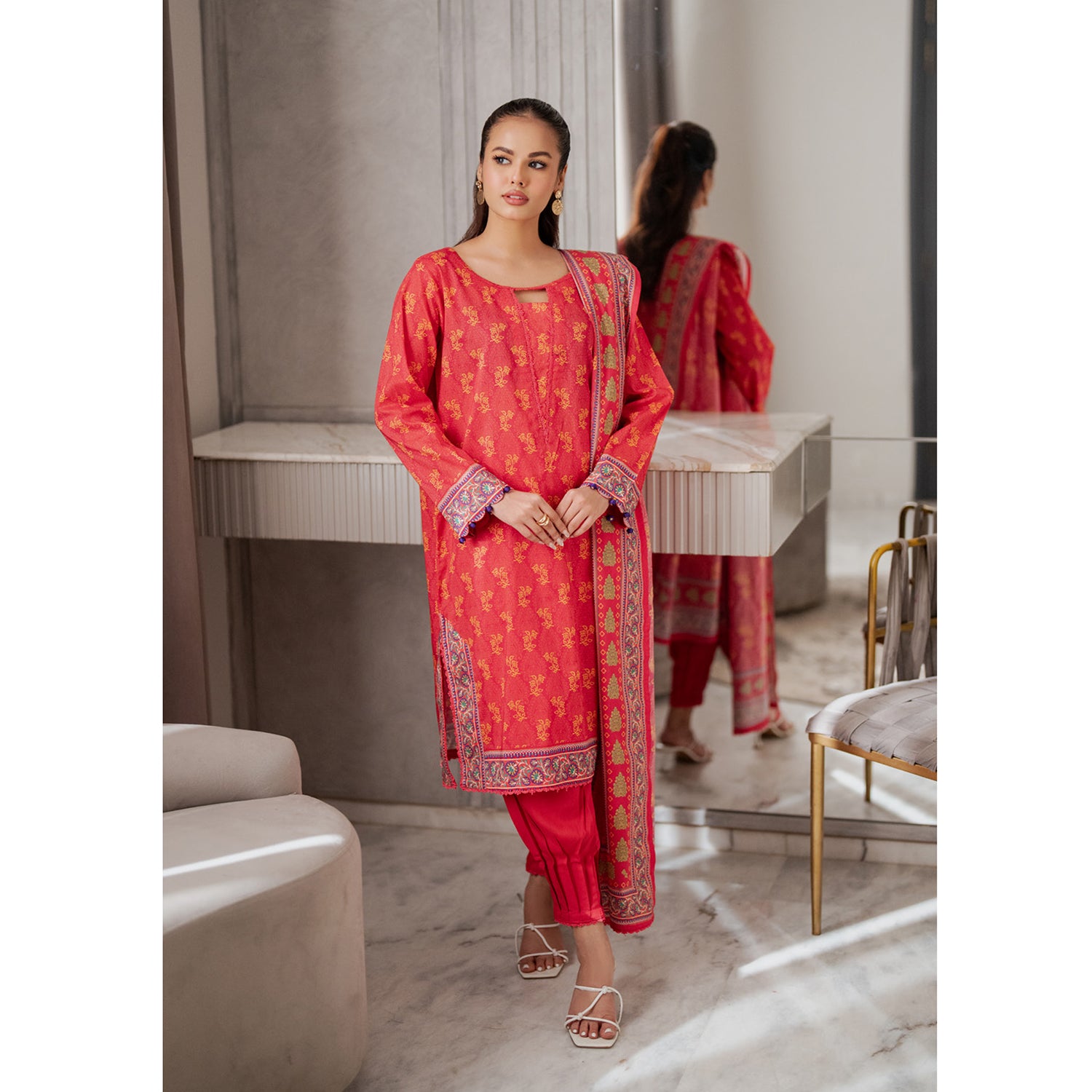 Salina Doriya Lawn By Regalia Unstitched 3 Pcs Suit - 7, Women, 3Pcs Shalwar Suit, Regalia Textiles, Chase Value