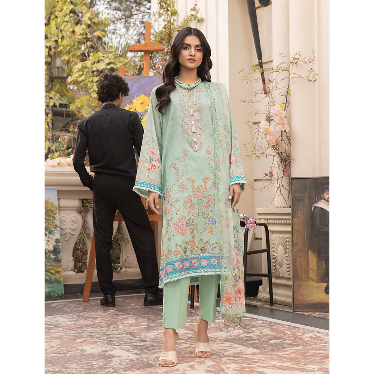 Komal By LSM Textiles Lawn Printed Unstitched 3Pcs Suit - LG-MM-0300, Women, 3Pcs Shalwar Suit, LSM Textiles, Chase Value
