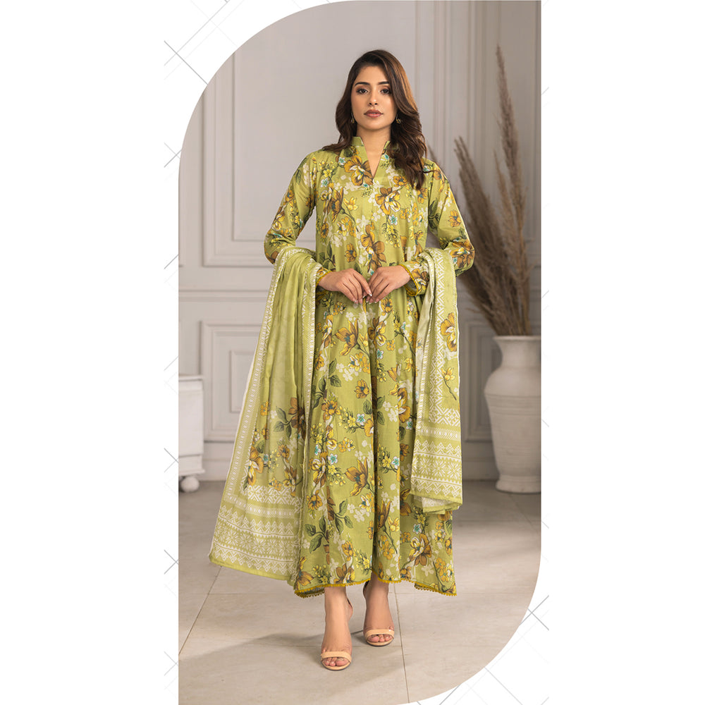 Zohra Classic By Motifz Lawn Digital Printed Unstitched Suit 3-Pcs - 8, Women, 3Pcs Shalwar Suit, Motifz, Chase Value