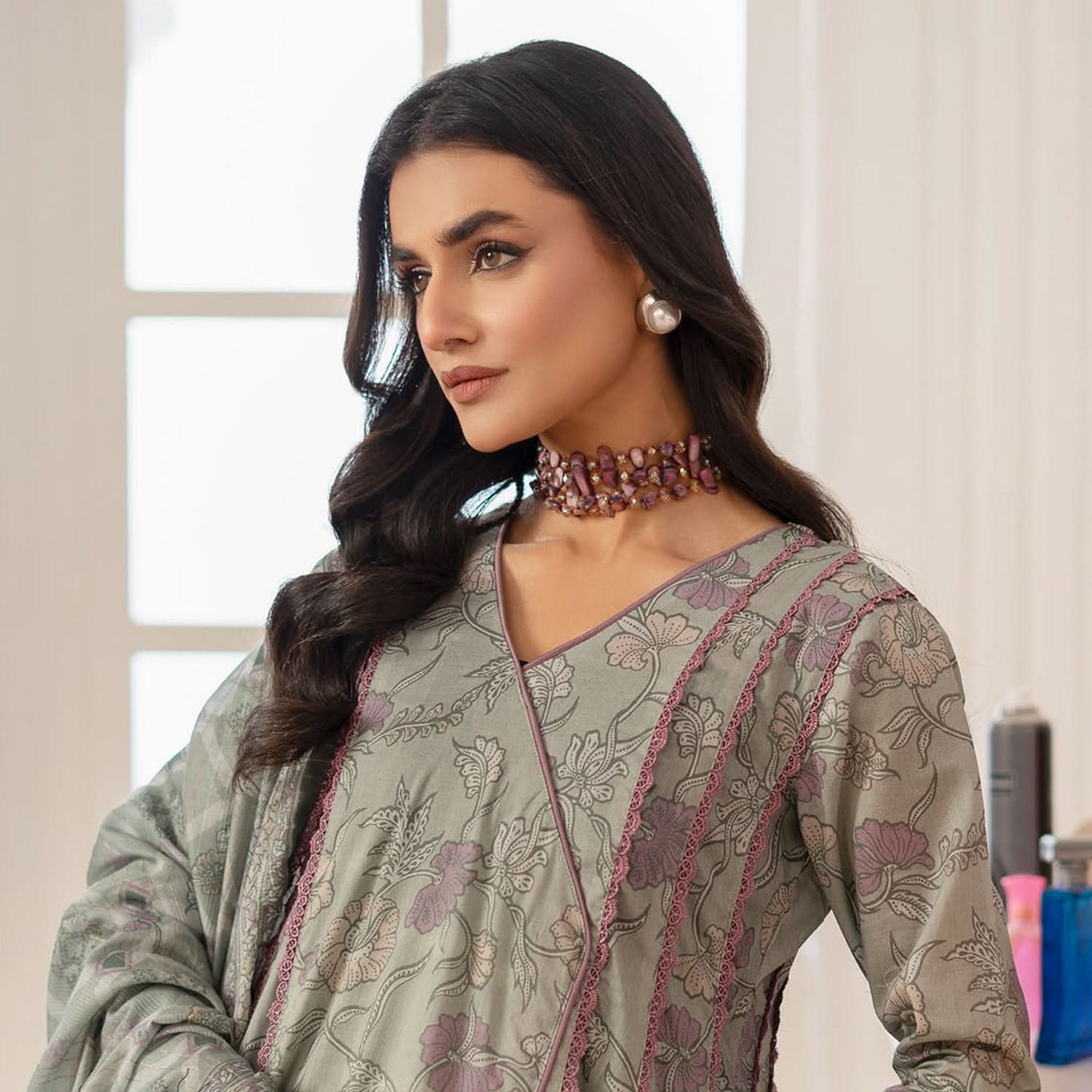 Al Zohaib Colors Digital Printed Unstitched Lawn 3 Pcs Suit - 8, Women, 3Pcs Shalwar Suit, Al-Zohaib Textiles, Chase Value
