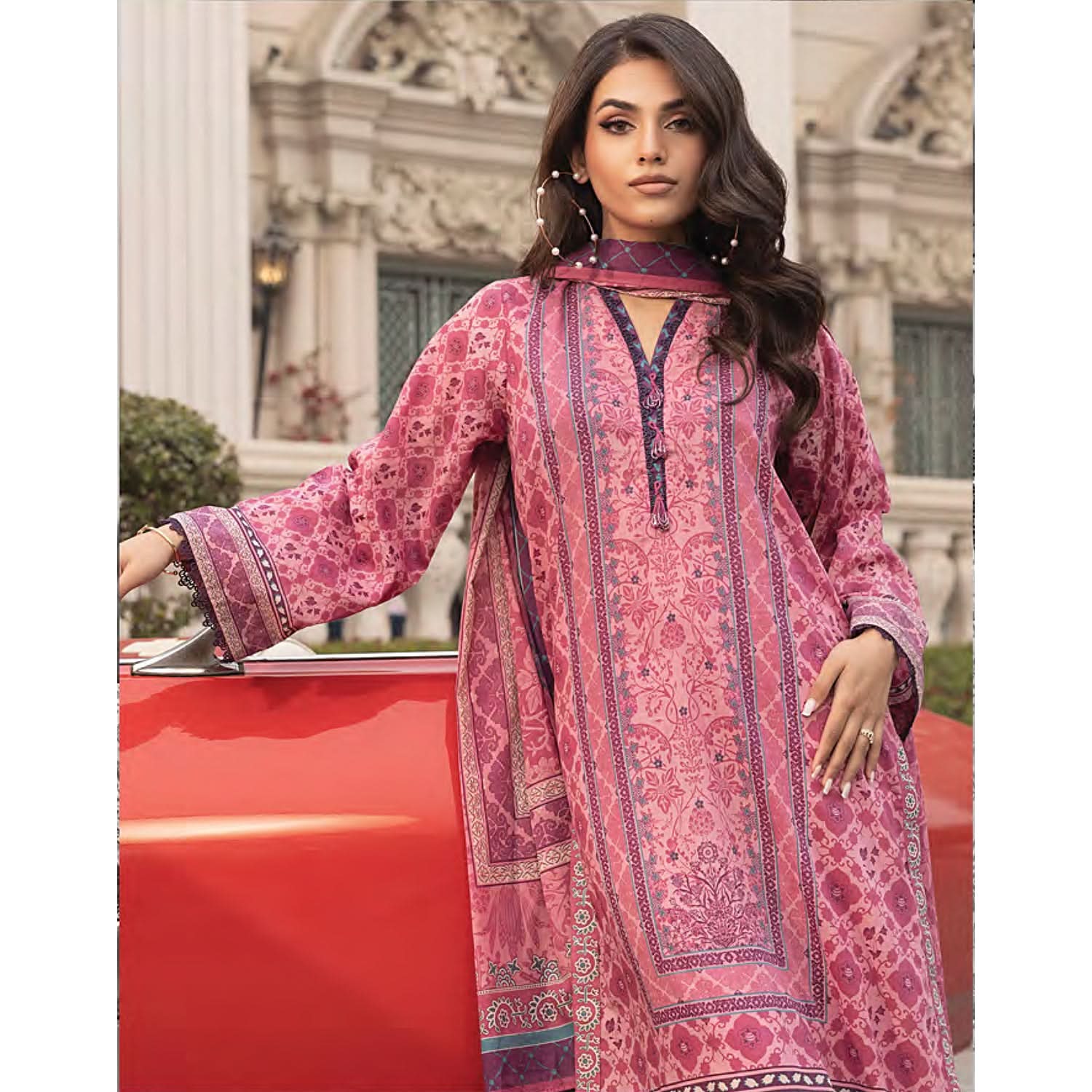 Komal By LSM Textiles Lawn Printed Unstitched 3Pcs Suit - LG-RL-0166, Women, 3Pcs Shalwar Suit, LSM Textiles, Chase Value