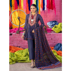 Monsoon Digital Printed Lawn Suit 3 Pes V-1 - 10