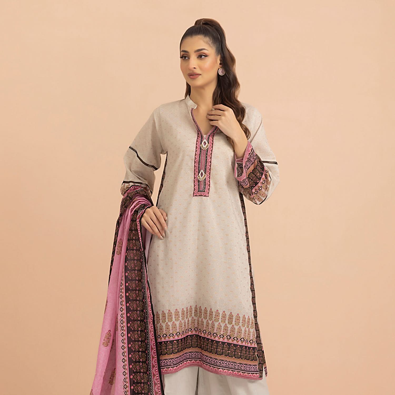 Salina Jacquard By Regalia Textile Printed Unstitched 3 Pcs Suit - 8, Women, 3Pcs Shalwar Suit, Regalia Textiles, Chase Value