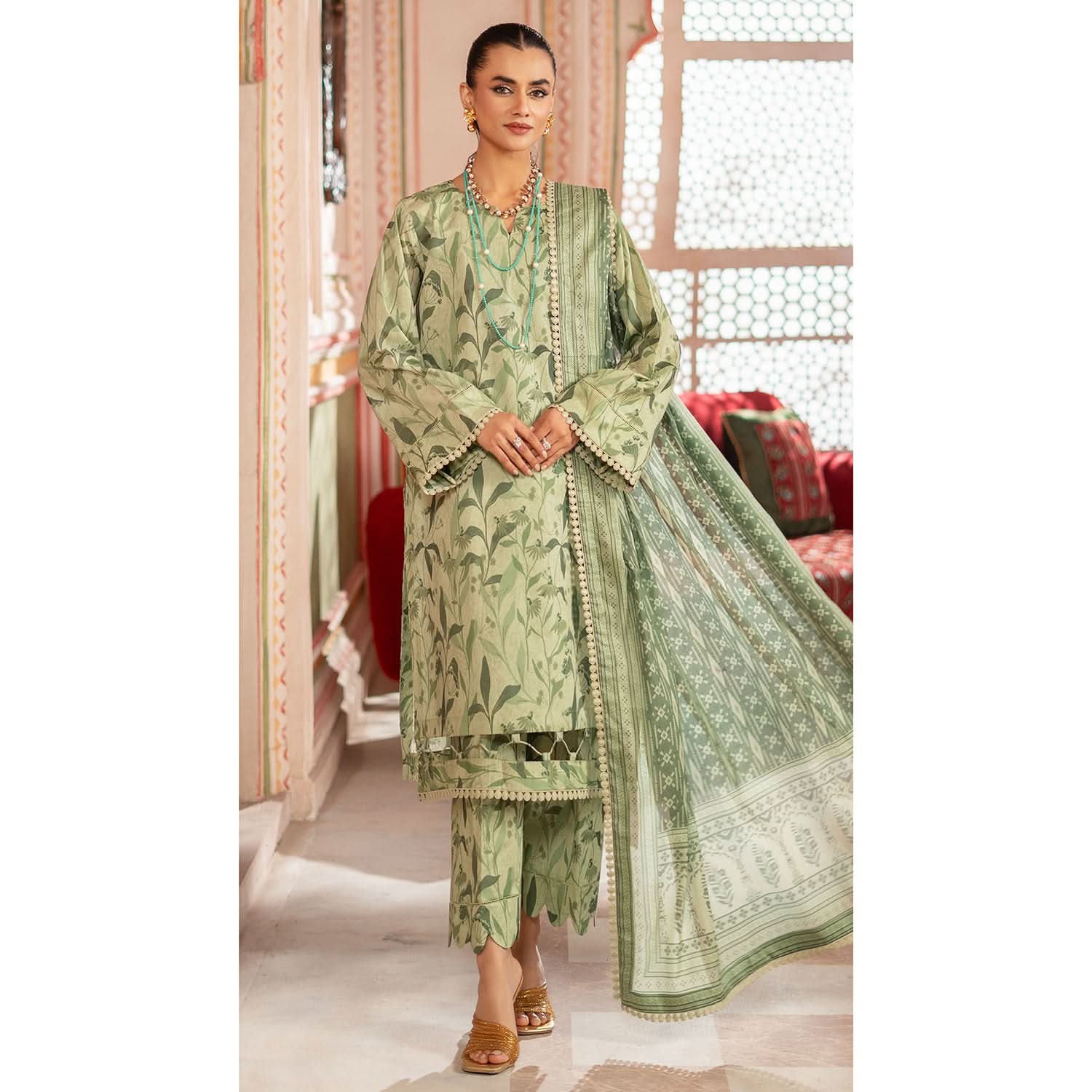 Colors Identic Separates By Al Zohaib Digital Printed 3 Pcs Suit - 10, Women, 3Pcs Shalwar Suit, Al-Zohaib Textiles, Chase Value