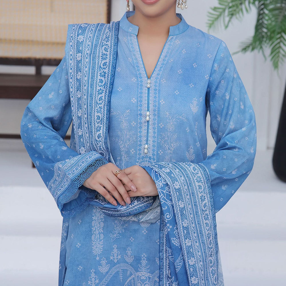 Ayesha Alishba By VS Textile Printed Lawn Unstitched 3Pcs Suit - 592, Women, 3Pcs Shalwar Suit, VS Textile, Chase Value