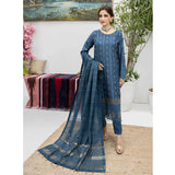 Schick Koel Viscose Schiffli Boring Embroidered Unstitched Suit With Fancy Dupatta - 8, Women, 3Pcs Shalwar Suit, MI Creation, Chase Value