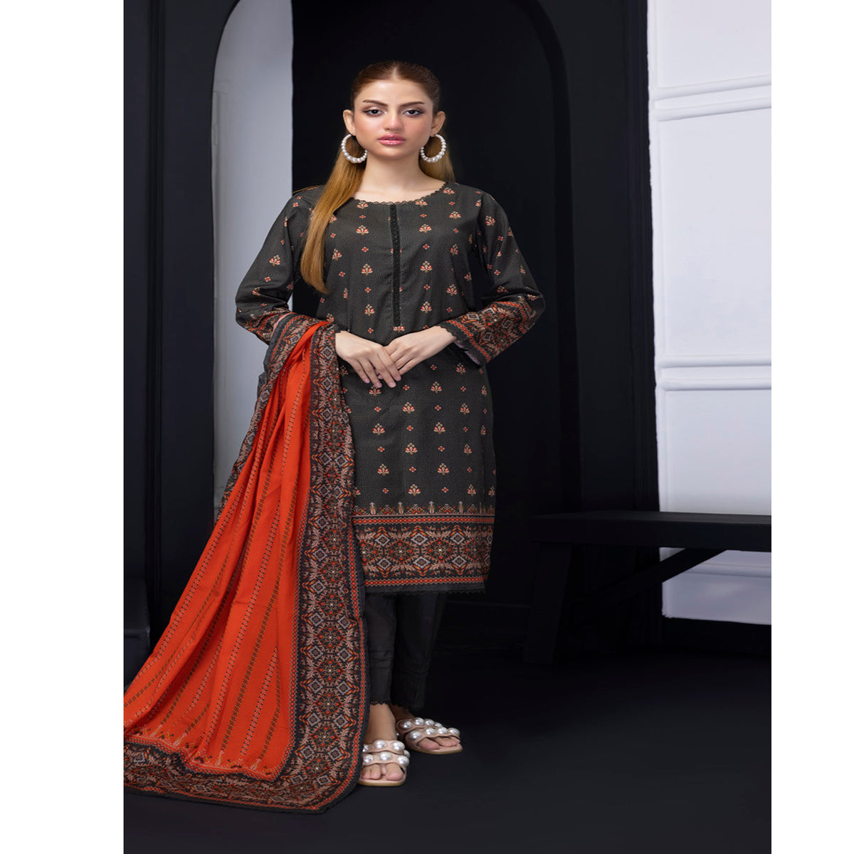 Salina Weaving Dobby By Regalia Lawn Printed Unstitched 3Pcs Suit V-2 - 8, Women, 3Pcs Shalwar Suit, Regalia Textiles, Chase Value