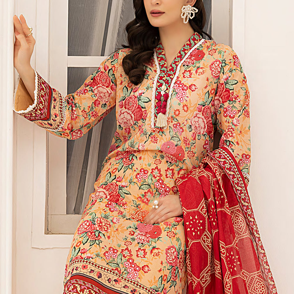 Sana & Sara Laira BY Salitex Lawn Printed Unstitched 3Pcs Suit - 76, Women, 3Pcs Shalwar Suit, Salitex, Chase Value