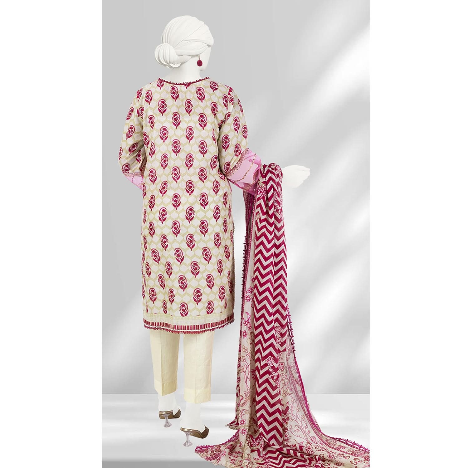 Panjnad By J. Lawn Embroidered 3 Piece Unstitched - 1273-B, Women, 3Pcs Shalwar Suit, Junaid Jamshed, Chase Value