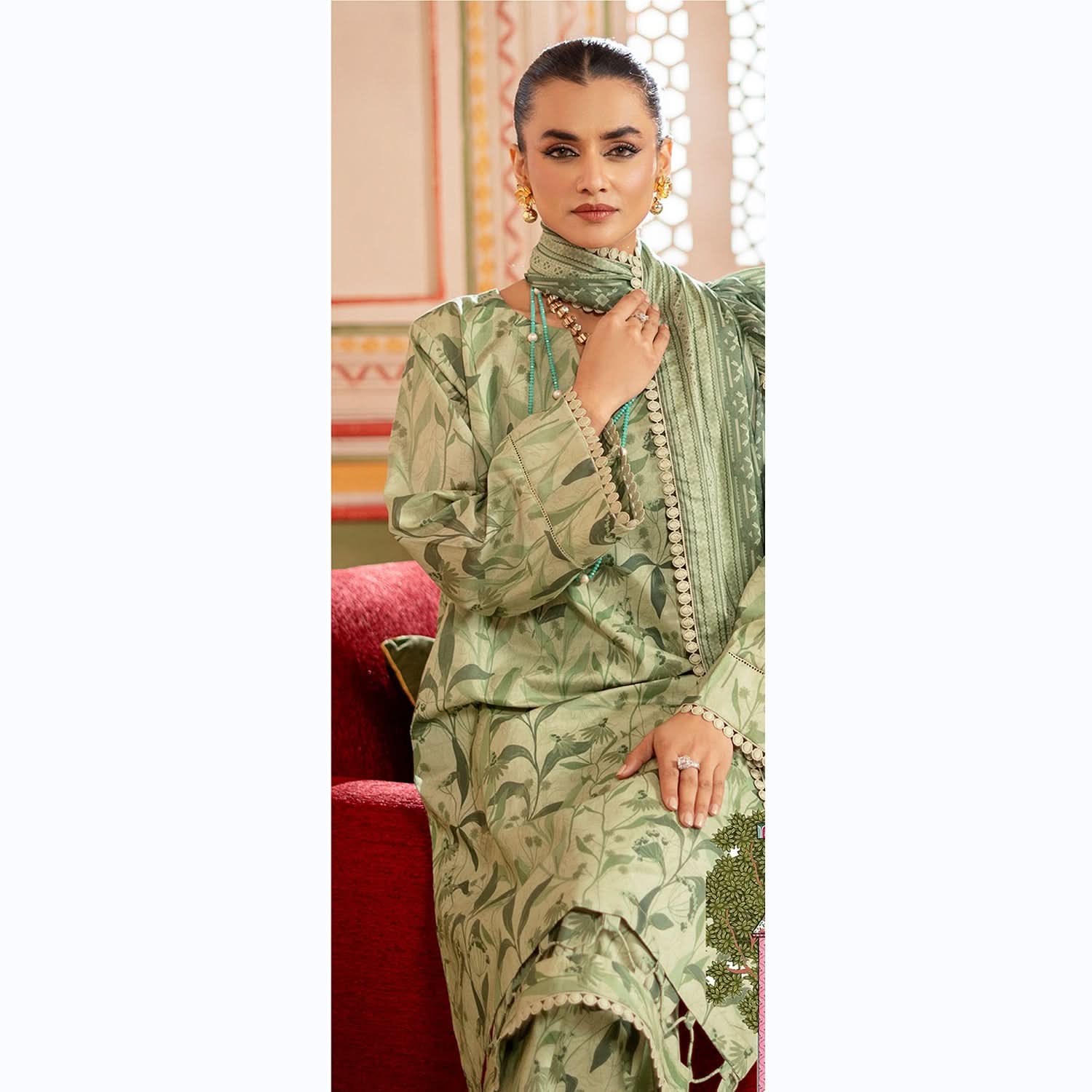 Colors Identic Separates By Al Zohaib Digital Printed 3 Pcs Suit - 10, Women, 3Pcs Shalwar Suit, Al-Zohaib Textiles, Chase Value