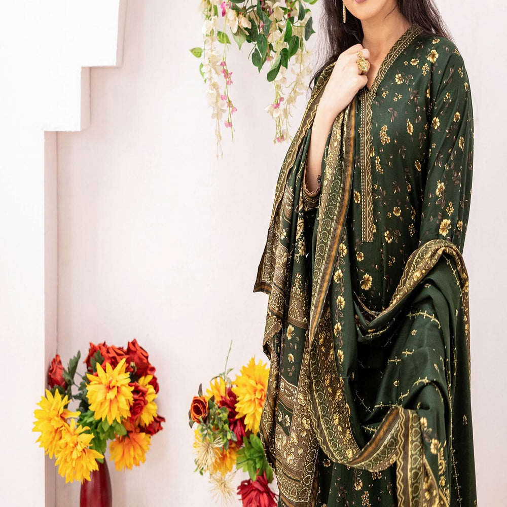 VS Daman Cambric Unstitched 3pcs Suit - 605-A, Women, 3Pcs Shalwar Suit, VS Textile, Chase Value