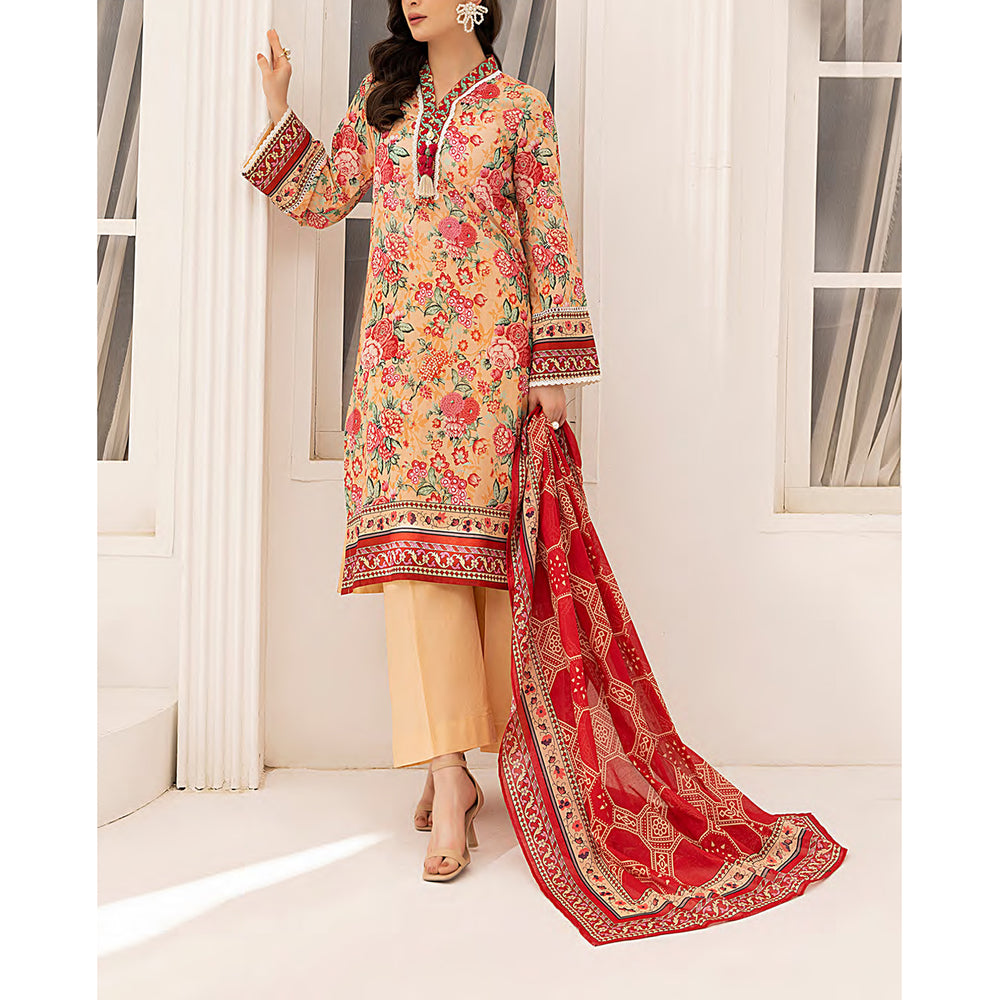 Sana & Sara Laira BY Salitex Lawn Printed Unstitched 3Pcs Suit - 76, Women, 3Pcs Shalwar Suit, Salitex, Chase Value