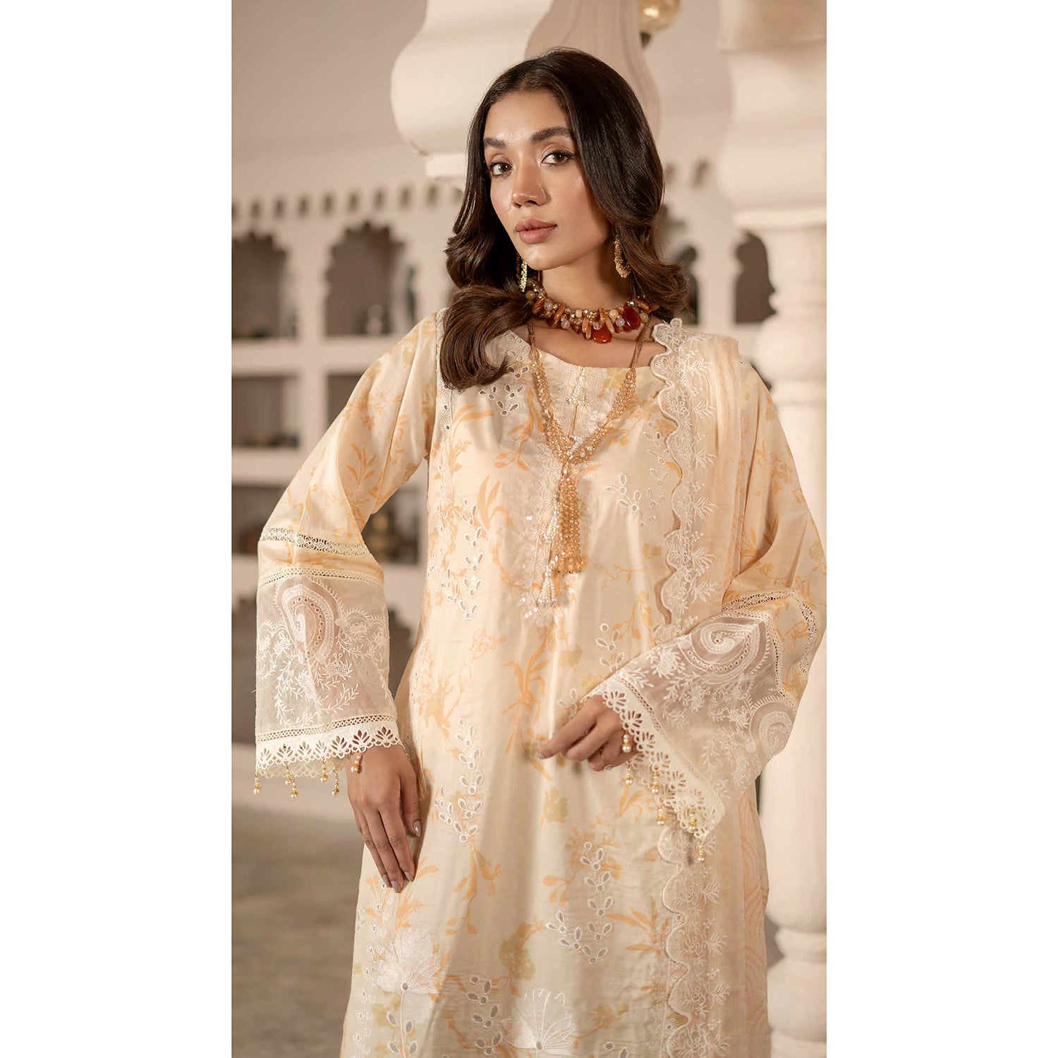 Sunshine Bloom By Al Zohaib Lawn Premium Unstitched 3 Pcs Suit - 8, Women, 3Pcs Shalwar Suit, Al-Zohaib Textiles, Chase Value