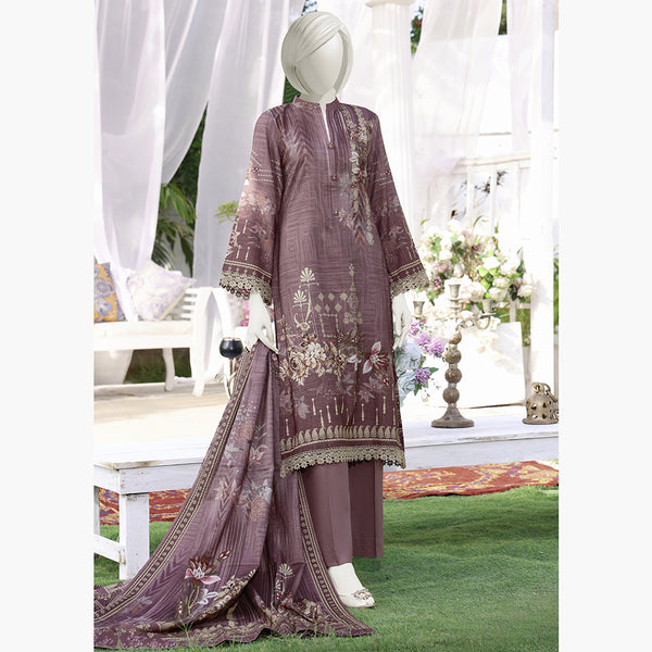 Aisha Alishba Shimmery Printed Unstitched 3Pcs Suit - 257, Women, 3Pcs Shalwar Suit, VS Textiles, Chase Value