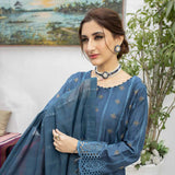 Schick Koel Viscose Schiffli Boring Embroidered Unstitched Suit With Fancy Dupatta - 8, Women, 3Pcs Shalwar Suit, MI Creation, Chase Value