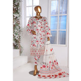 3D Daman kari By MI Creation Printed Lawn With Embroidered Unstitched 3Pcs Suit - 3, Women, 3Pcs Shalwar Suit, MI Creation, Chase Value