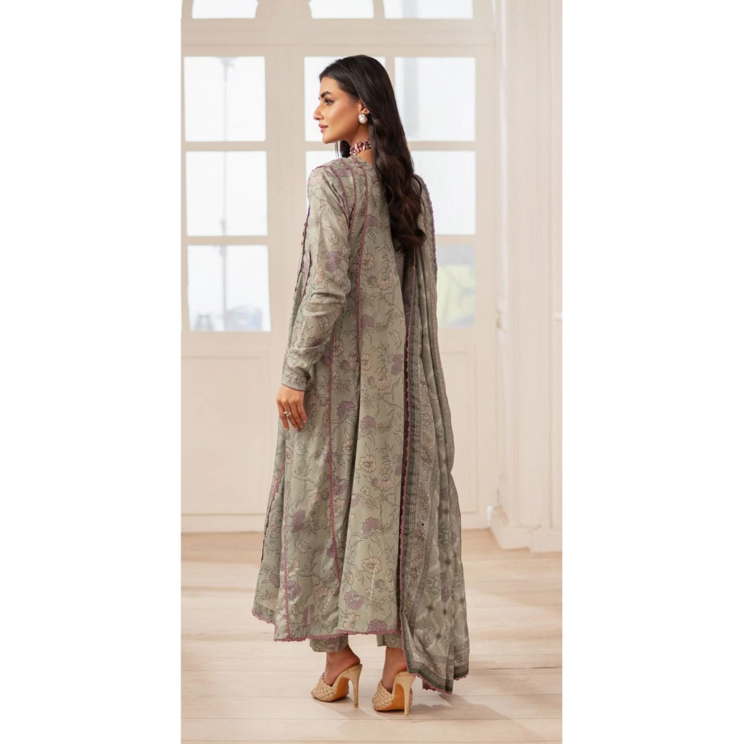Al Zohaib Colors Digital Printed Unstitched Lawn 3 Pcs Suit - 8, Women, 3Pcs Shalwar Suit, Al-Zohaib Textiles, Chase Value