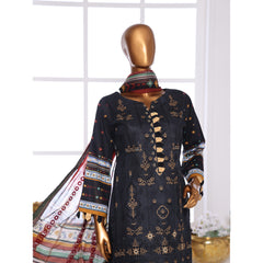 Needle Wonder By Dr. Haris Printed & Embroidered Lawn Unstitched 3Pcs Suit - 6