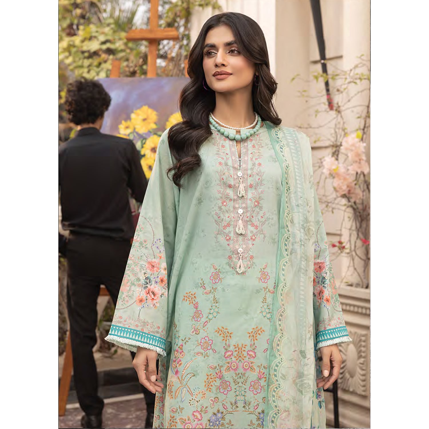 Komal By LSM Textiles Lawn Printed Unstitched 3Pcs Suit - LG-MM-0300, Women, 3Pcs Shalwar Suit, LSM Textiles, Chase Value