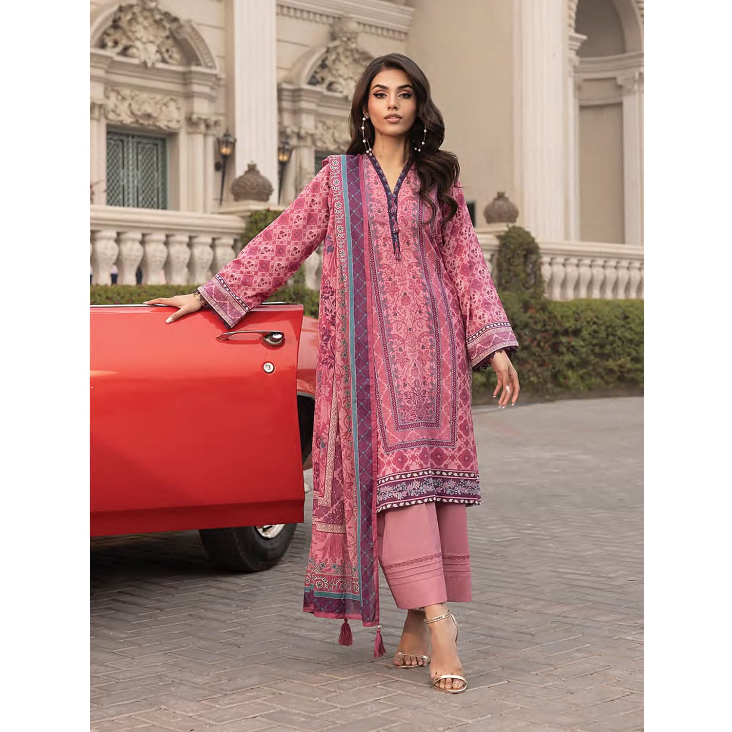 Komal By LSM Textiles Lawn Printed Unstitched 3Pcs Suit - LG-RL-0166, Women, 3Pcs Shalwar Suit, LSM Textiles, Chase Value