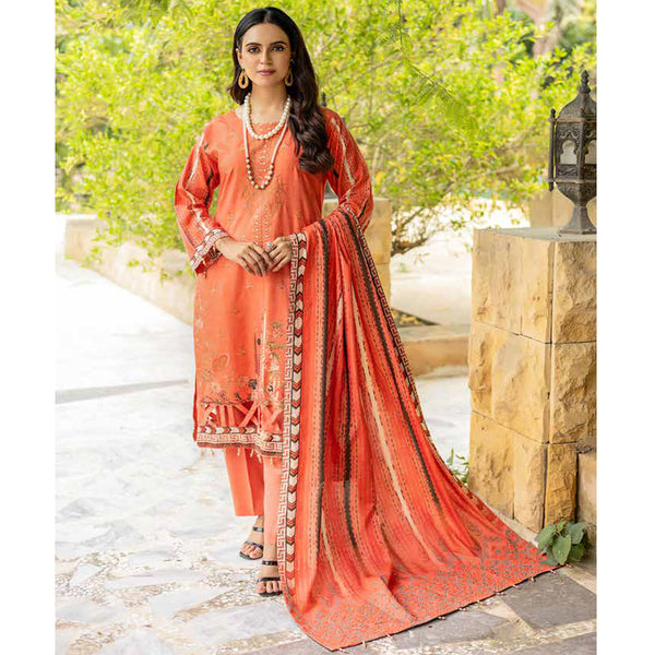 Schick Chambery Embroidered Un-stitched 3ps Suit - 7