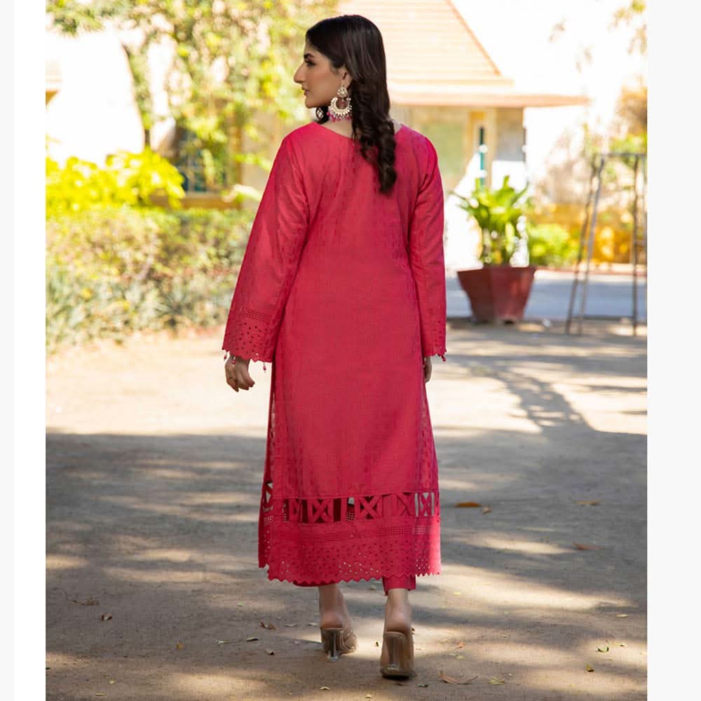 Schick Jaza Schiffli Embroidered Unstitched 2Pcs Suit V-4, Women, 2Pcs Shalwar Suit, MI Creation, Chase Value