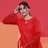 Jaza Schiffli Emroidered Lawn 2Pcs Unstitched Suit - 9, Women, 2Pcs Shalwar Suit, Mi Creation, Chase Value