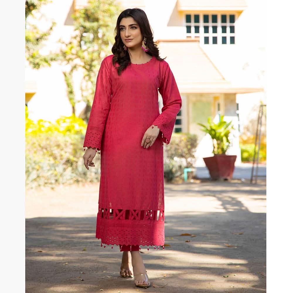 Schick Jaza Schiffli Embroidered Unstitched 2Pcs Suit V-4, Women, 2Pcs Shalwar Suit, MI Creation, Chase Value