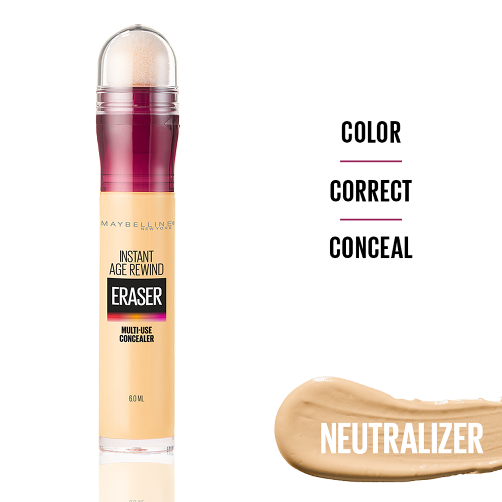 Maybelline New York Instant Age Rewind Eraser Dark Circles Concealer, 150 Neutralizer, Concealer, Maybelline, Chase Value