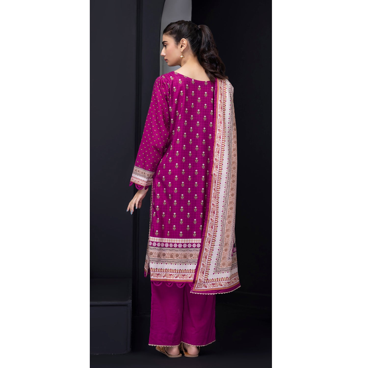 Salina Weaving Dobby By Regalia Lawn Printed Unstitched 3Pcs Suit V-2 - 9, Women, 3Pcs Shalwar Suit, Regalia Textiles, Chase Value