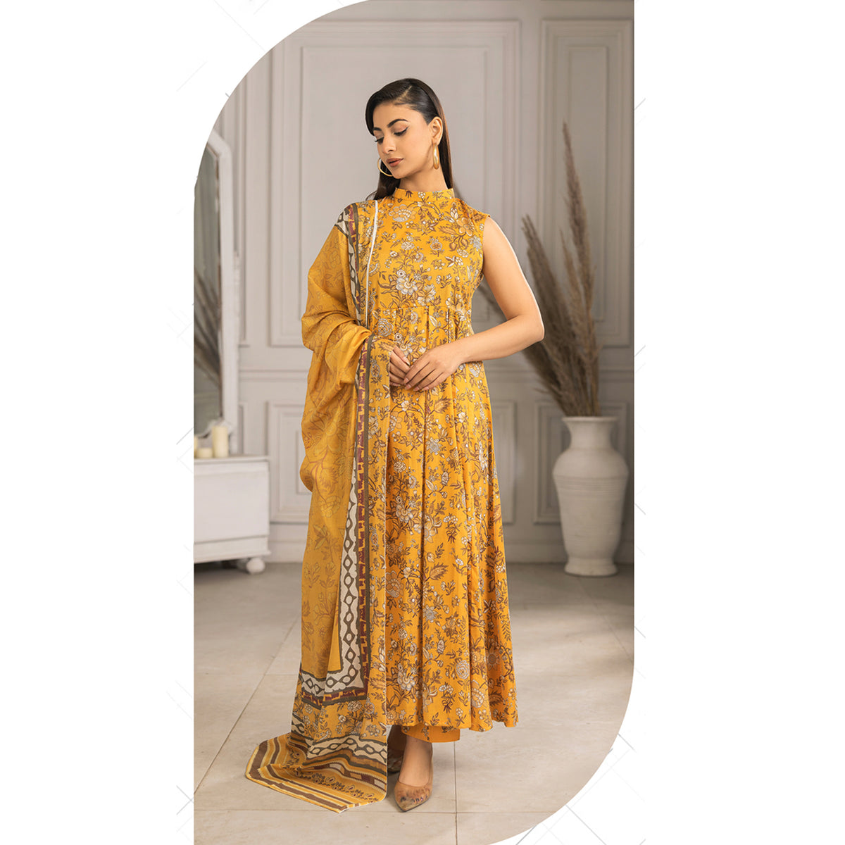 Zohra Classic By Motifz Lawn Digital Printed Unstitched Suit 3-Pcs - 9, Women, 3Pcs Shalwar Suit, Motifz, Chase Value