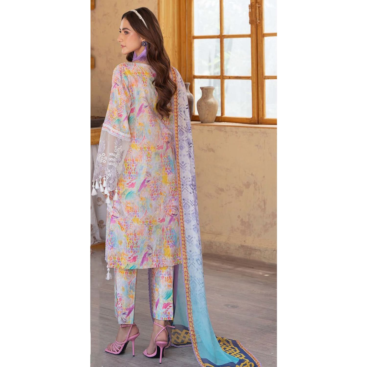 Sunshine Bloom By Al Zohaib Print Kari Lawn Unstitched 3 pcs Suit - 9, Women, 3Pcs Shalwar Suit, Al-Zohaib Textiles, Chase Value