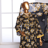 3D Daman kari By MI Creation Printed Lawn With Embroidered Unstitched 3Pcs Suit - 10, Women, 3Pcs Shalwar Suit, MI Creation, Chase Value