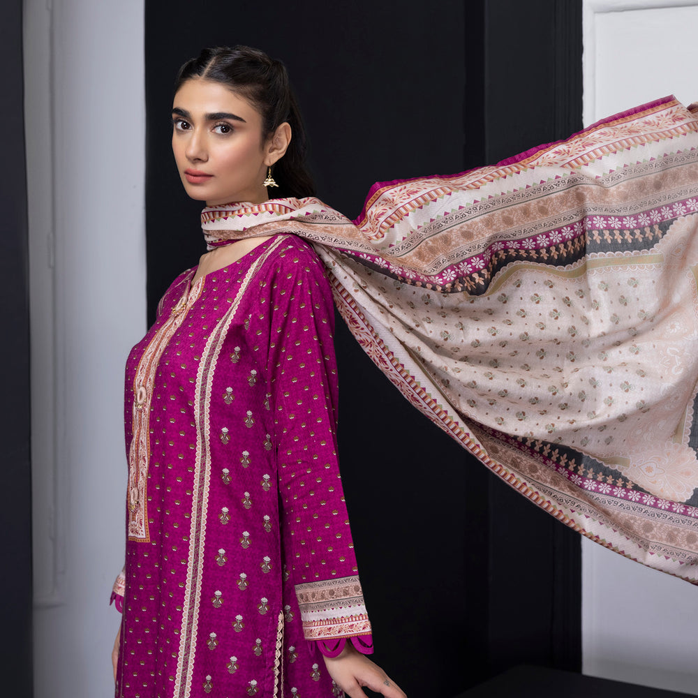 Salina Weaving Dobby By Regalia Lawn Printed Unstitched 3Pcs Suit V-2 - 9, Women, 3Pcs Shalwar Suit, Regalia Textiles, Chase Value