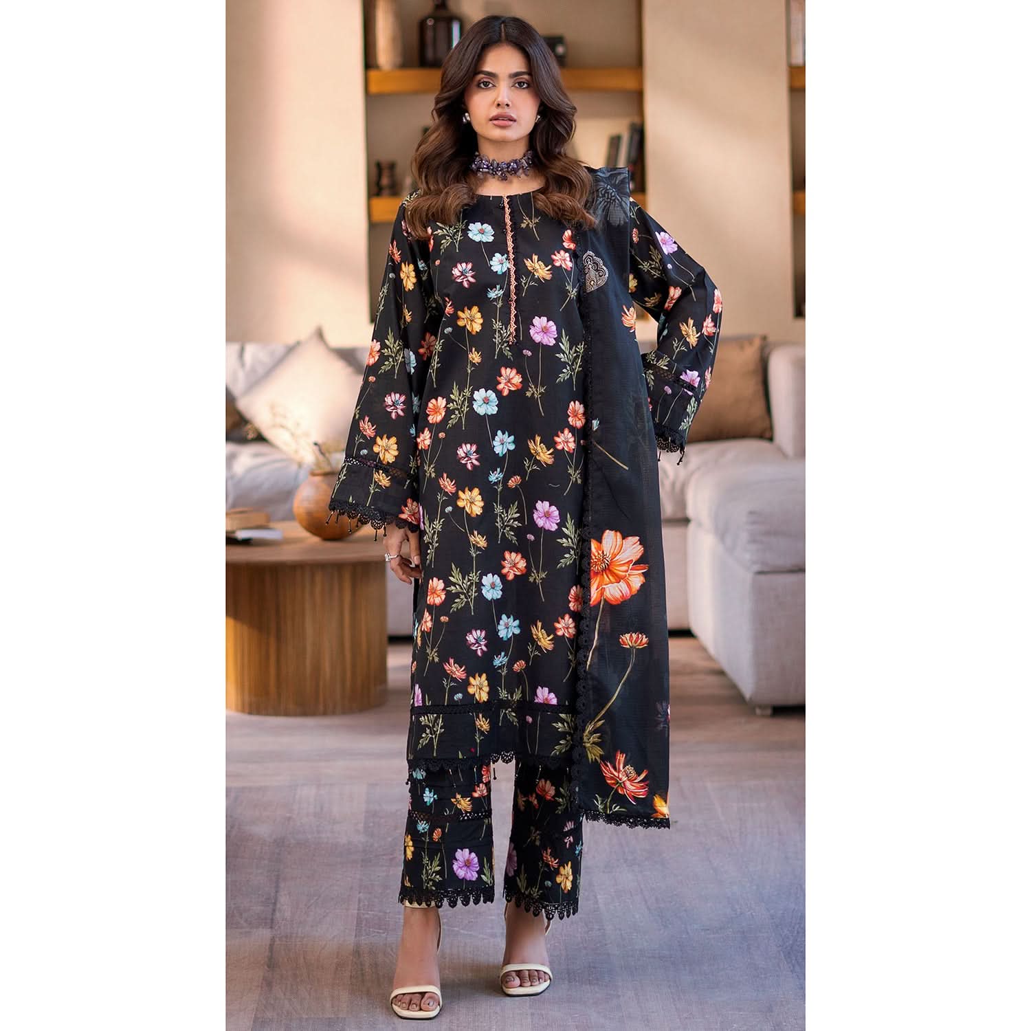 Al Zohaib Coco Popup Lawn 3 Piece Unstitched Suit - 9, Women, 3Pcs Shalwar Suit, Al-Zohaib Textiles, Chase Value