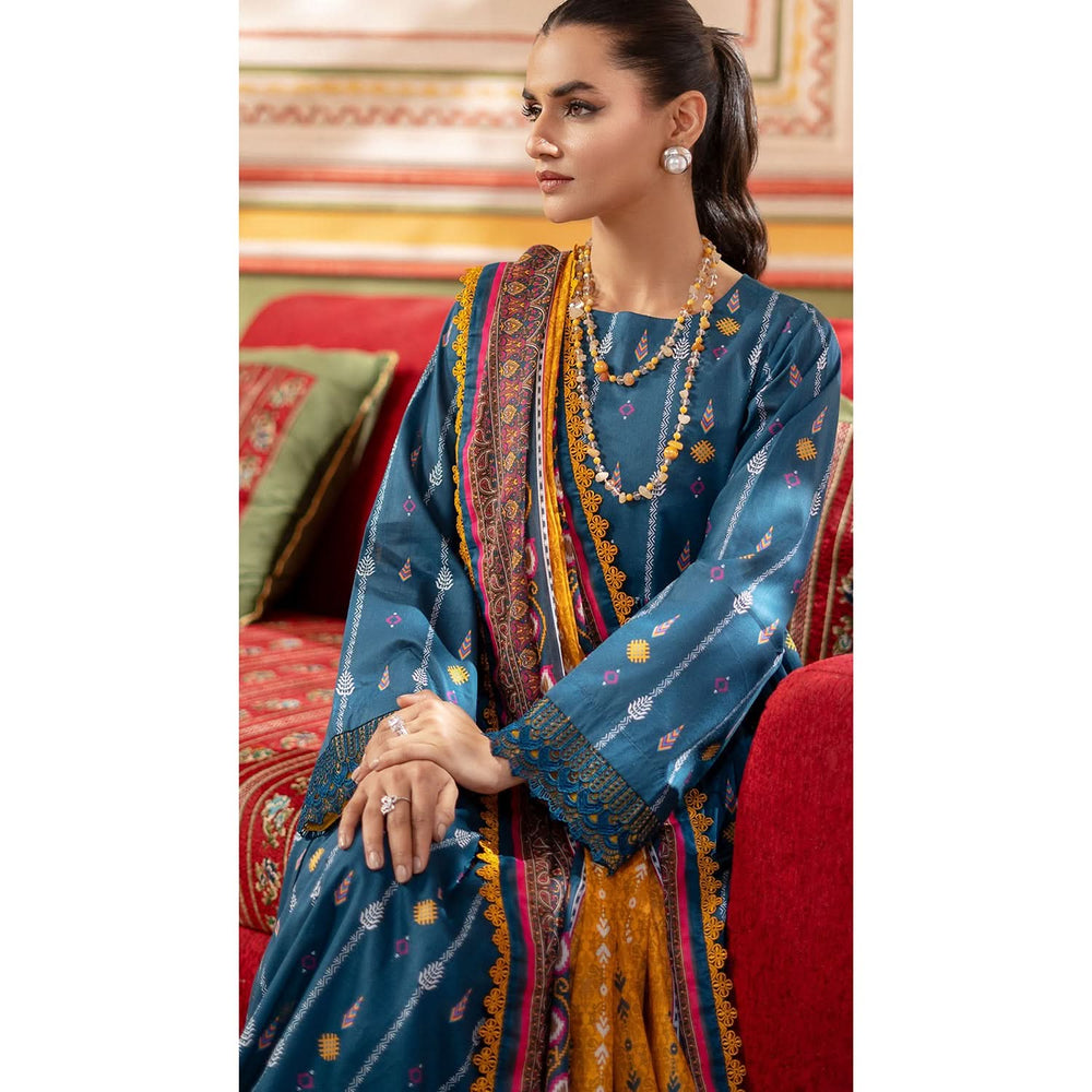 Colors Identic Separates By Al Zohaib Digital Printed 3 Pcs Suit - 9, Women, 3Pcs Shalwar Suit, Al-Zohaib Textiles, Chase Value