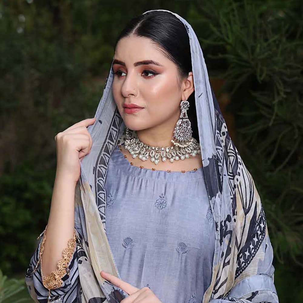 Schick Tulsi Chikankari Embroidered Un-stitched 3pcs Suit - 6, Women, 3Pcs Shalwar Suit, MI Creation, Chase Value