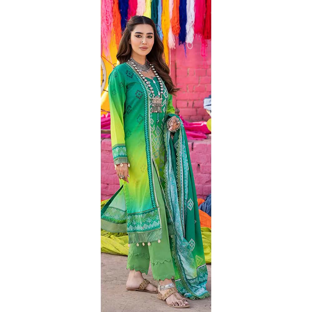 Monsoon Digital Printed Lawn Suit 3 Pes V-1 - 4, Women, 3Pcs Shalwar Suit, Al-Zohaib Textiles, Chase Value