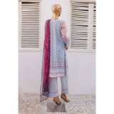 Zoha Lawn Printed Embroidered 3Pcs Suit with Bember Dupatta - 8, Women, 3Pcs Shalwar Suit, Leeds Textile, Chase Value