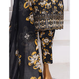 3D Daman kari By MI Creation Printed Lawn With Embroidered Unstitched 3Pcs Suit - 10, Women, 3Pcs Shalwar Suit, MI Creation, Chase Value