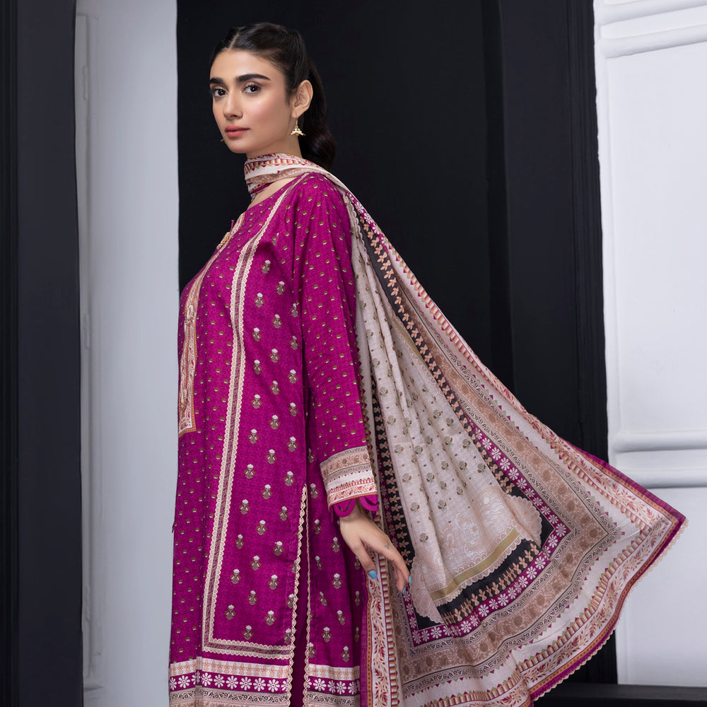 Salina Weaving Dobby By Regalia Lawn Printed Unstitched 3Pcs Suit V-2 - 9, Women, 3Pcs Shalwar Suit, Regalia Textiles, Chase Value