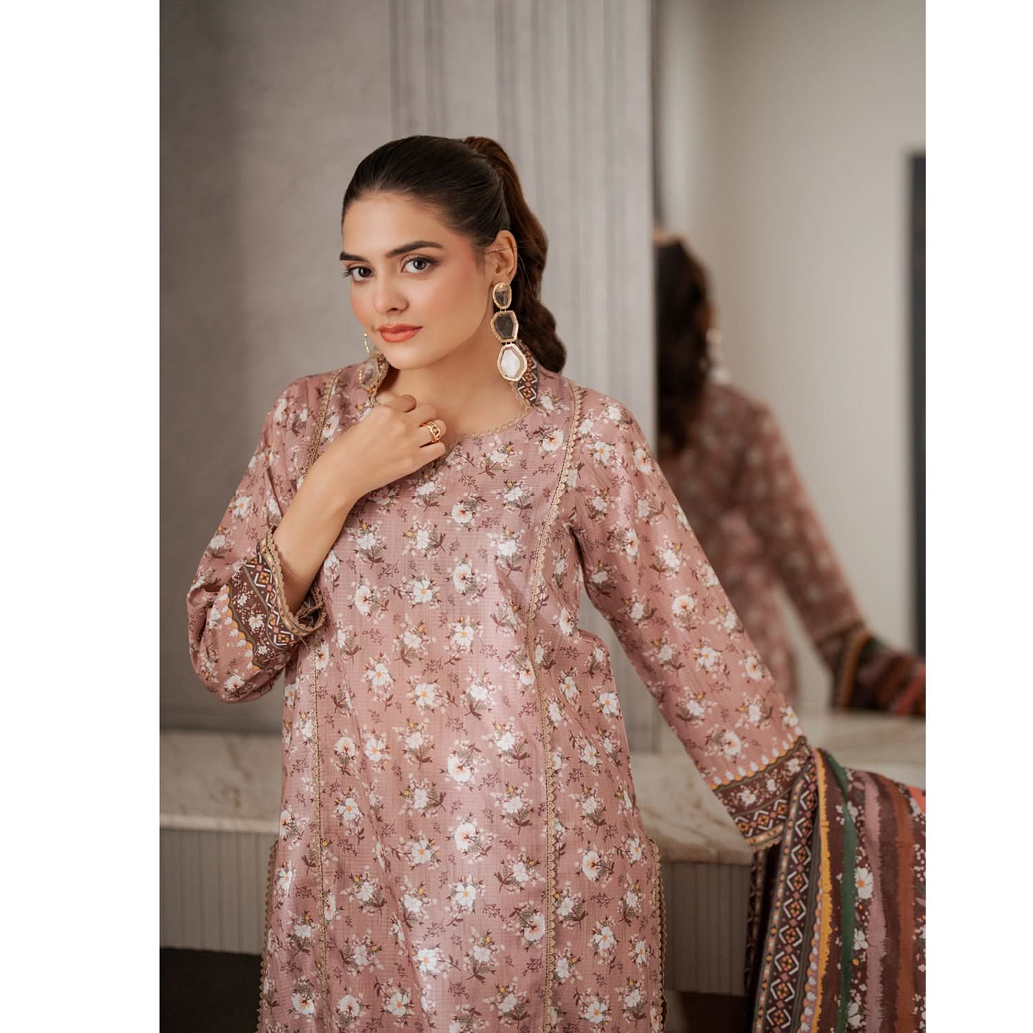 Salina Doriya Lawn By Regalia Unstitched 3 Pcs Suit - 8, Women, 3Pcs Shalwar Suit, Regalia Textiles, Chase Value