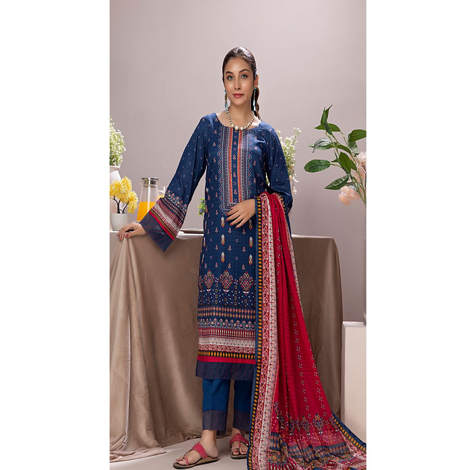 Salina Weaving Dobby By Regalia Printed Lawn Unstitched 3 Pcs Suit - 9, Women, 3Pcs Shalwar Suit, Regalia Textiles, Chase Value