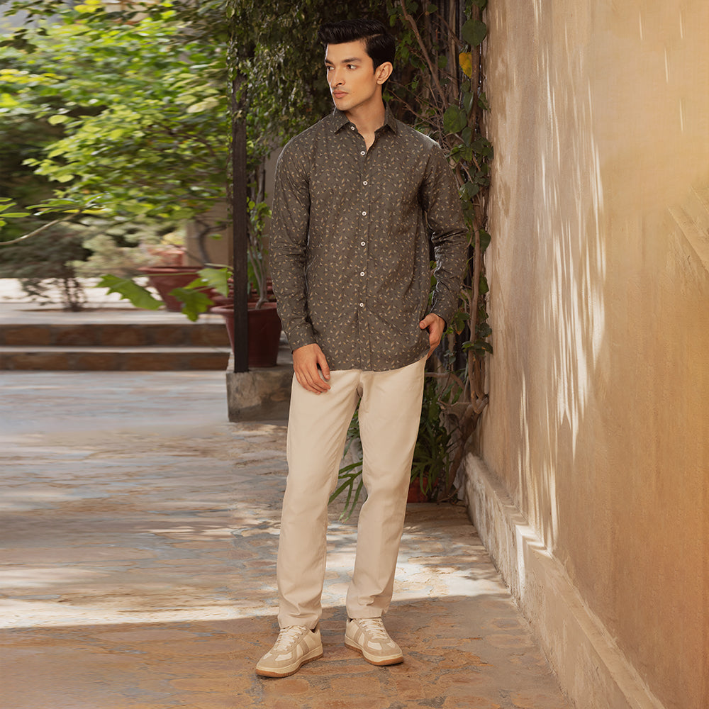 Eminent Men's Printed Shirt - Olive Green, Men's Shirts, Eminent, Chase Value