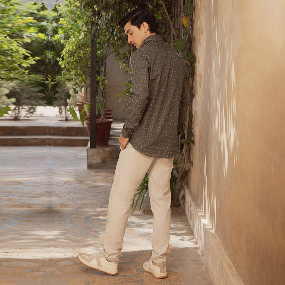 Eminent Men's Printed Shirt - Olive Green, Men's Shirts, Eminent, Chase Value